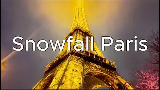 Eiffel Tower After Snow | A Quiet Walk | 4K | Raw Sound ASMR #sereneroads #aroundparis
