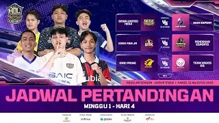 🔴LIVE | MDL ID S12 | Regular Season | Minggu 1 Hari 4