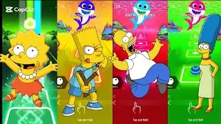 Simpsons vs Multi Characters 🎶 Epic Tiles Hop Music Challenge | TILES HOP MIX B.1111