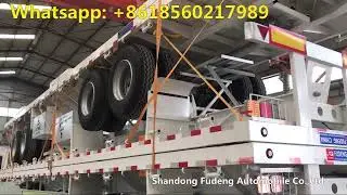 2 axles 40 foot flatbed trailer with FUWA axle