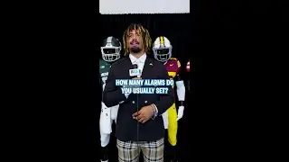 How Many Alarms Do You Usually Set? | Big Ten Football Media Day