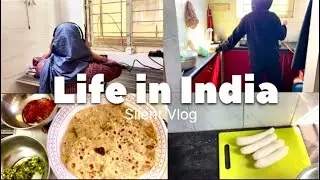 A Calm Work From Home Morning | Laundry Day & Making Mooli Paratha | Silent Vlog