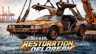 ASMR Car Restoration | Sunken DeLorean Pulled From the Sea and Rebuilt from Rust
