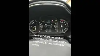 MG HS AWD 2.0ltr fuel economy.