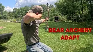 BEAR ARCHERY ADAPT : Shooting the Bear Adapt with fingers and no sights : The Hunting public bow