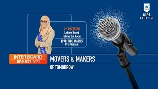 Fatima Gull 1st Position Multan Board - KIPS College Inter Board Results 2021