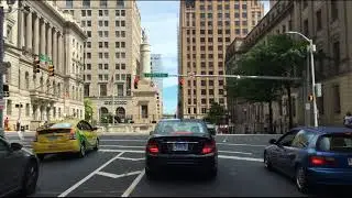 Driving Downtown - Baltimore Maryland USA