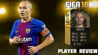 Fifa 18 Second Inform 89 Andres Iniesta Player Review! Best Midfielder On Fifa 18 ?!