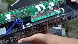 Bongkar equalizer dbx 215 plus Subwoofer komponen macro