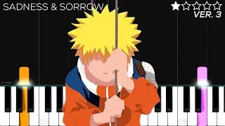 Naruto - Sadness and Sorrow | EASY Piano Tutorial