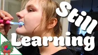 Teenager Learning To Brush Teeth