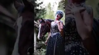 HOW TO take Halloween pictures with a horse. Example 👻 #halloween #horse #howto