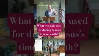 What was salt used for during Jesus's time on earth?