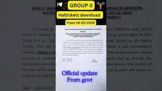 #group2 Hall tickets Download Link check my Description 👇#appsc2024 #Ap Group 2 Updates#apnews_2