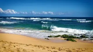 Ocean Sleep Sounds White Noise | Waves Crashing on Beach in Hawaii for Sleeping, Relaxation