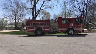 KCKFD Pumper 7 & Car 62 Safety Officer Arriving on scene Reported House Fire 4-29-18 1145hrs