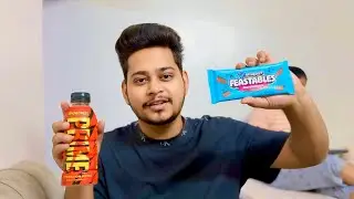 Trying @MrBeast Feastables Chocolate And Prime Drink 😍 Ye World Ki Sabse Best Chocolate Hai ? 🤔