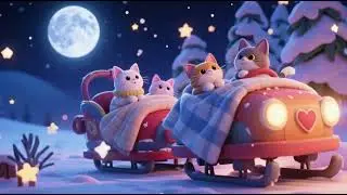 Kitten Wagon Winter Wonderland Ride | Fun Nursery Rhymes & Kids Songs