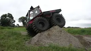Amphibious vehicle The Patrol - New tires testing