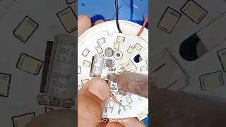 Ac dc led bulb repair #viralshorts #youtubeindia #ytshorts #elctronic #experiment