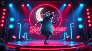 Moonwalking Mole at the Stardust Stage | Fun Kids Dance Song
