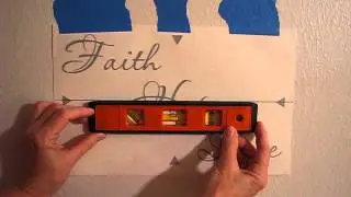 How to Install Vinyl Wall Decals - Pt 1 Align and Level Your Decal