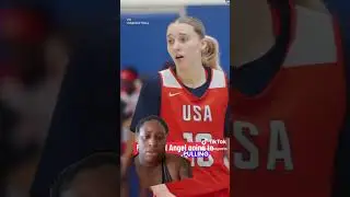 Paige Bueckers and Angel Reese going crazy during USA basketball training camp  #explore #subscribe