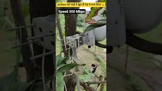 Jio Tree  Airfiber  High Speed Internet भाई ने खुद से लगा लिया Tree Fiber #jio #wifi #funny #shorts
