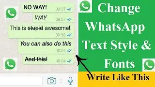 WhatsApp text Tricks l How To Write BOLD, ITALIC & Other Styles in WhatsApp (Hindi)