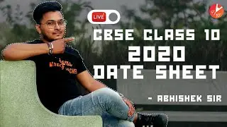 Updated CBSE Class 10 Date Sheet 2020 | CBSE Board Exam Timetable & Schedule @vedantucbse10th