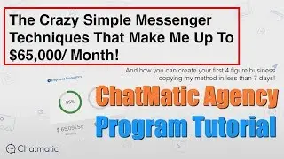ChatMatic Agency Program Review Webinar Replay Tutorial - Apply FB Messenger Bot in Your Business