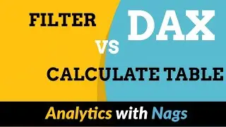 Filter Vs CALCULATETABLE Function in DAX |  | Power BI DAX (54)