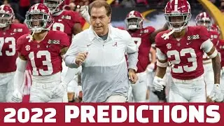 Alabama Crimson Tide 2022 College Football Predictions