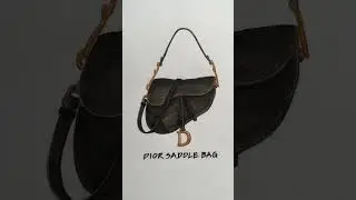 dior saddle bag | alcohol marker drawing