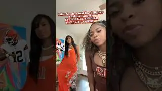Pilar & Shelomi Sanders Show Off Game Day Fit | Browns vs Rams 🧡🤎 #nfl #shortsfeed #shorts