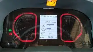 Regeneration process instrumental cluster view in Eicher  lMD vehicles.