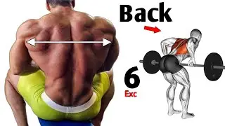 6 Best Back Exercises for Massive Growth | V-Taper Back Workout 💪🔥 #backworkout