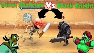 Castle crush - Giant Skeleton Vs Black Knight fight - Castle crush Gameplay
