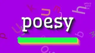 POESY - HVORDAN SIGER MAN POESY?  #poesi (POESY - HOW TO SAY POESY? #poesy)
