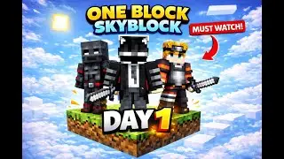 Minecraft One Block Skyblock LIVE | Day 1 |Playing With Friends | #oneblock #minecraftshortslive