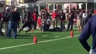 2016 UGA Pro Day: KEITH MARSHALL cones