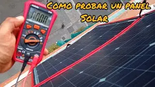 como probar un panel solar