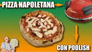 PIZZA NAPOLETANA CON POOLISH - COTTURA SU FORNO ARIETE 909 PIZZA IN 4 MINUTI MODIFICATO