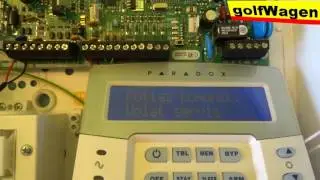 How to reset to default MG5050 paradox  alarm system,