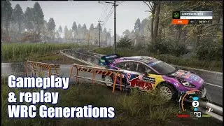 🌧️Taking on the storm rally! WRC Generations. #19 Ford Puma Rally1. Nagakute(長久手), Rally Japan.