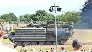 bovington tank museum, tankfest 2025, British trojan recovery +bridge layer 4k video