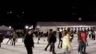 Here comes Bobby on his ice skates