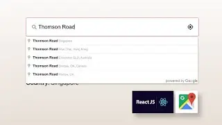 Google Places Autocomplete and Reverse Geocoding with React.js (No library) - Speed Code