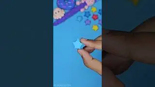 Diy Blue star . #star #youtubeshorts #trending #viralvideo #diy #papercraft #craft