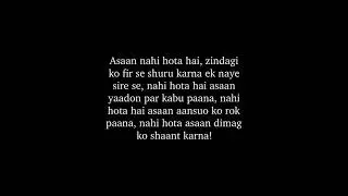 aasan nahi hota hai yar ...🥺l #sadhindipoetry #lovestatus #heartbroken #shorts